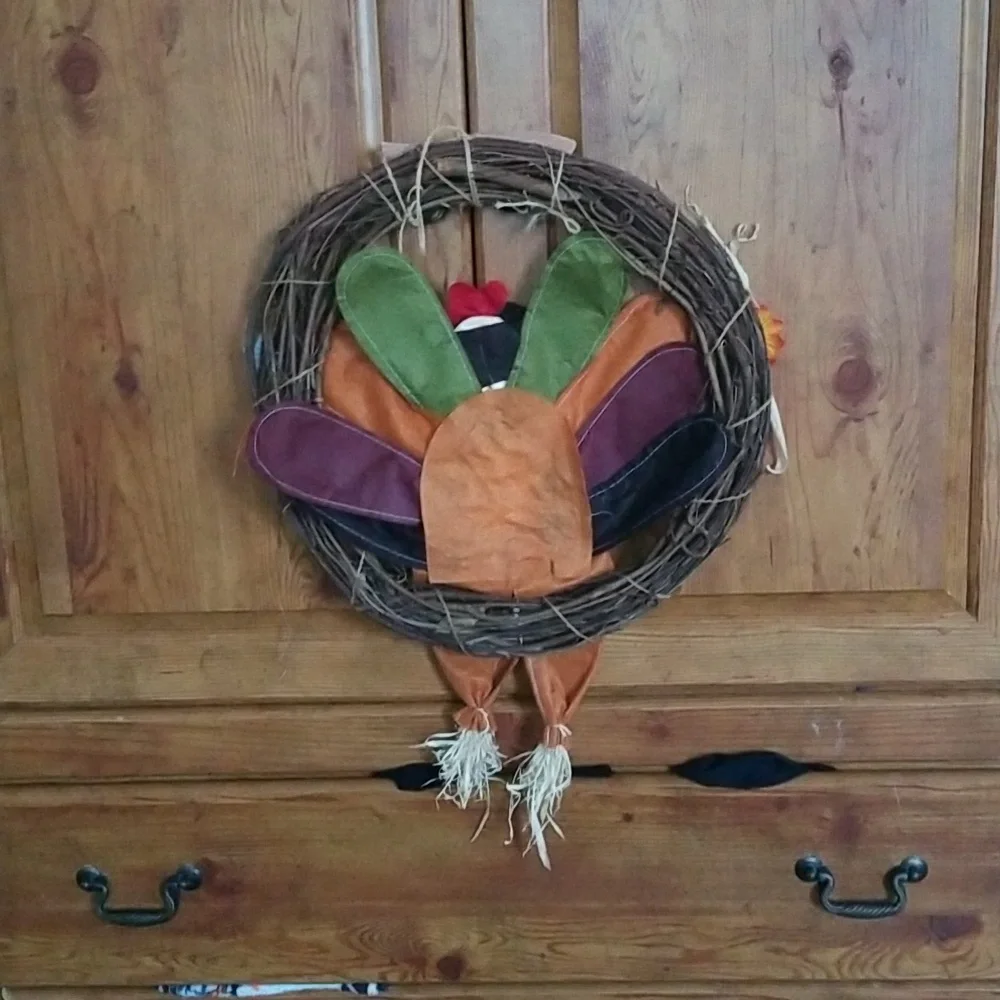 Turkey Welcome Wreath Thanksgiving